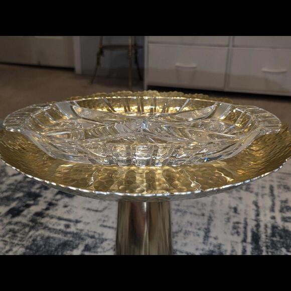 Vintage Crystal Serving Platter-Heavy! - Picture 3 of 9